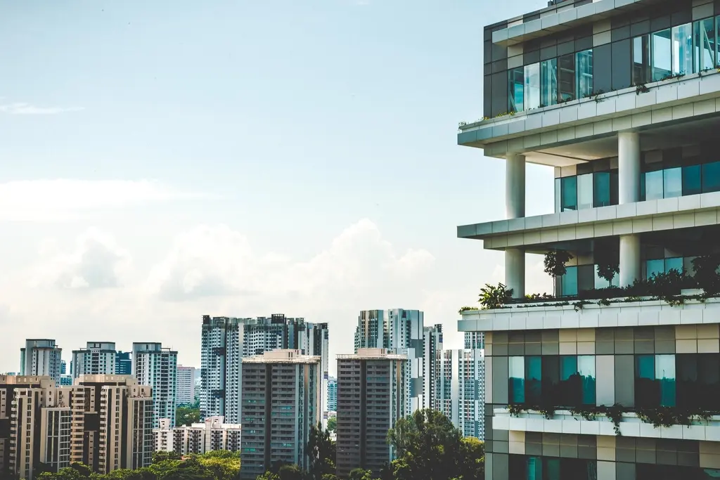 View from a top-floor flat (representative photo)